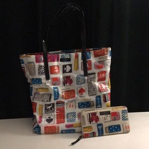 Kate spade tote and wallet